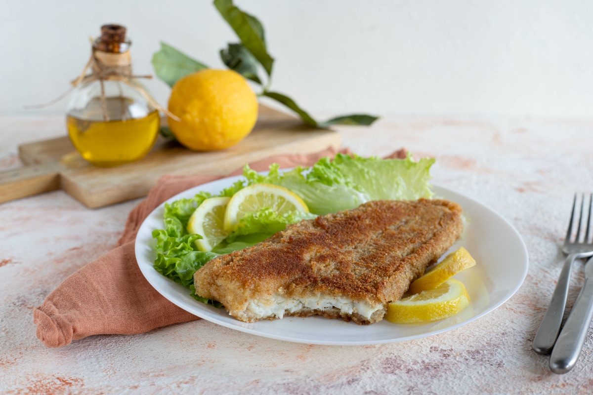 Bacalhau crocante na frigideira