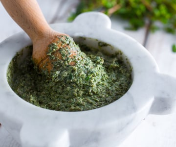 Pesto de beldroega