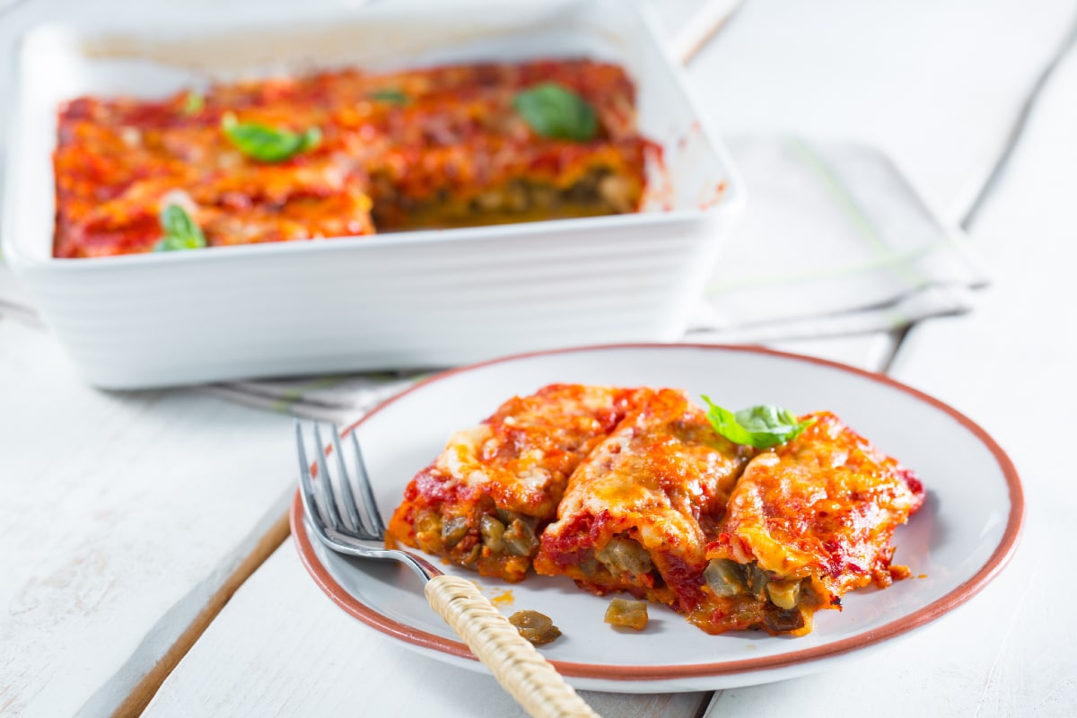 Cannelloni com berinjela